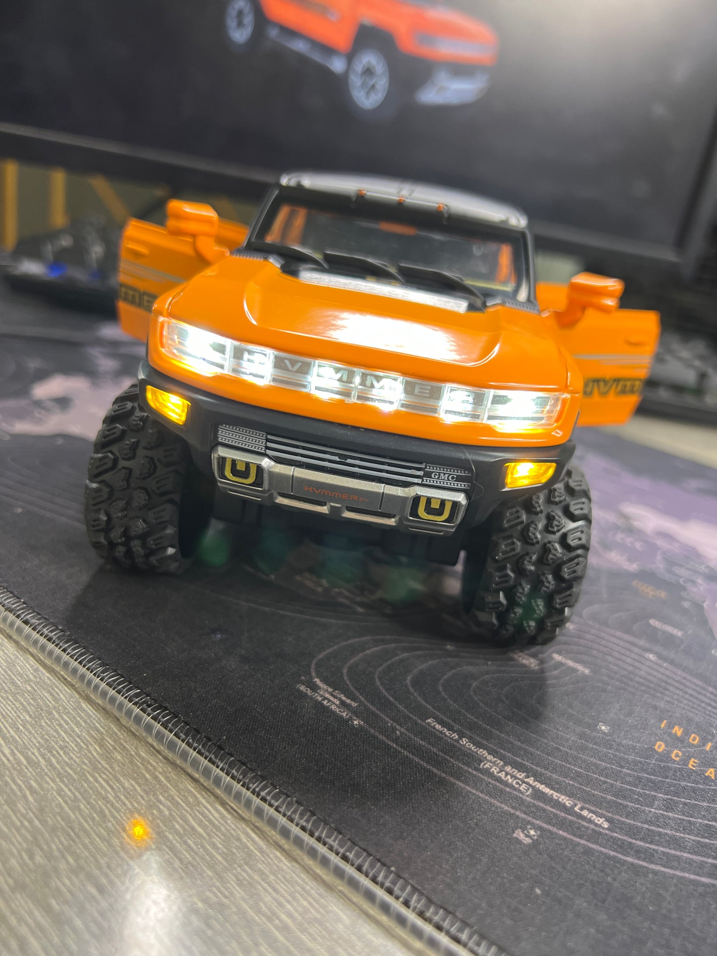 1:24 HUMMER EV Car Alloy Model Diecasts Metal Off-road Vehicles