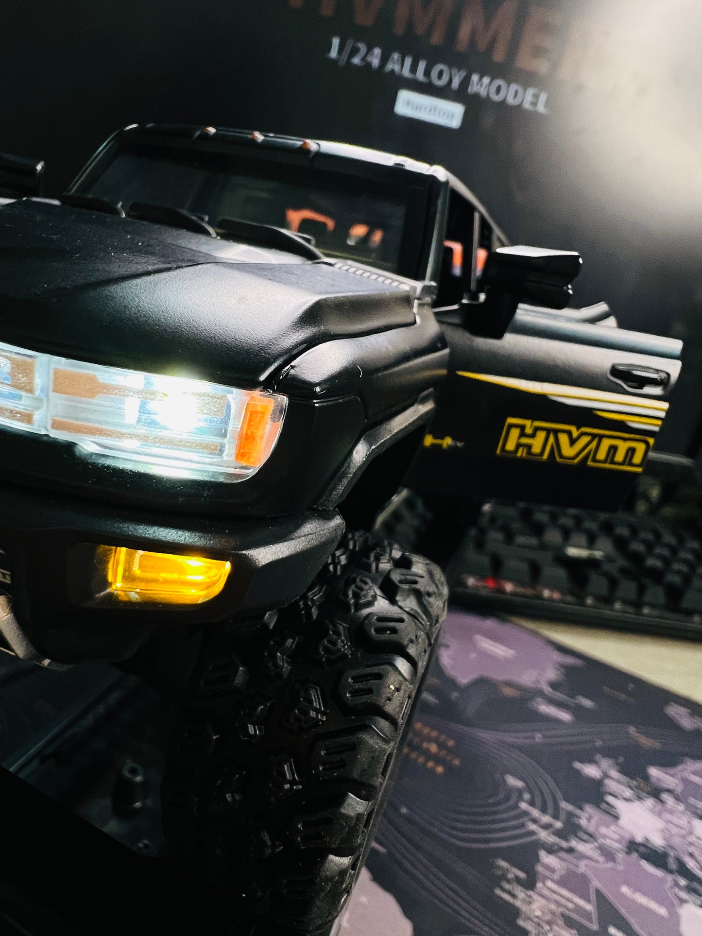 1:24 HUMMER EV Car Alloy Model Diecasts Metal Off-road Vehicles