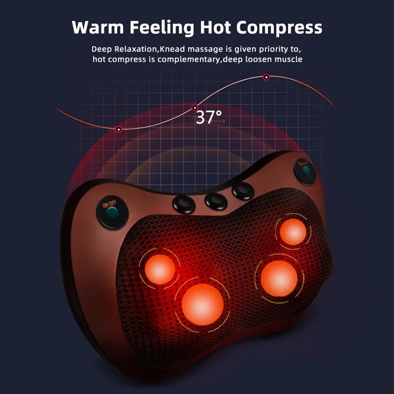 2 in 1 Neck and back massager pillow