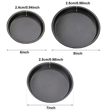 3 Pcs Pizza Pan Set