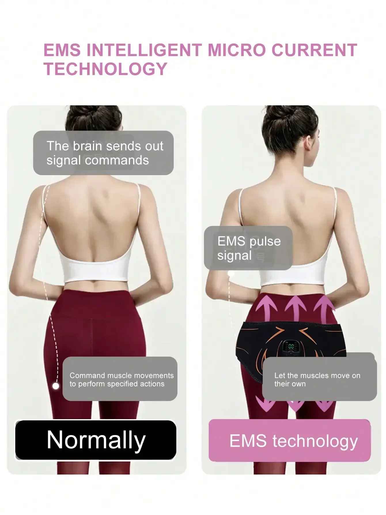 EMS Hips Trainer Butt Muscle Stimulator With Remote Control Buttocks Toner Lifting Body Equipment