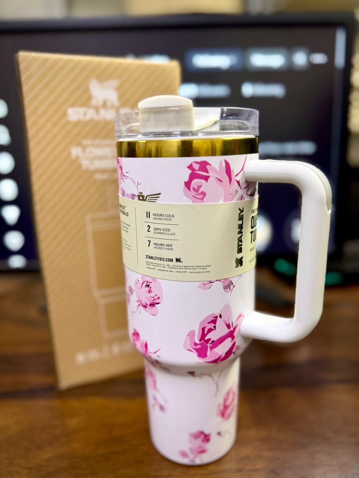 🌟✨ Personalized 40 oz Rhinestone Tumbler with Straw – Handmade Bedazzled Water Bottle 💎🥤