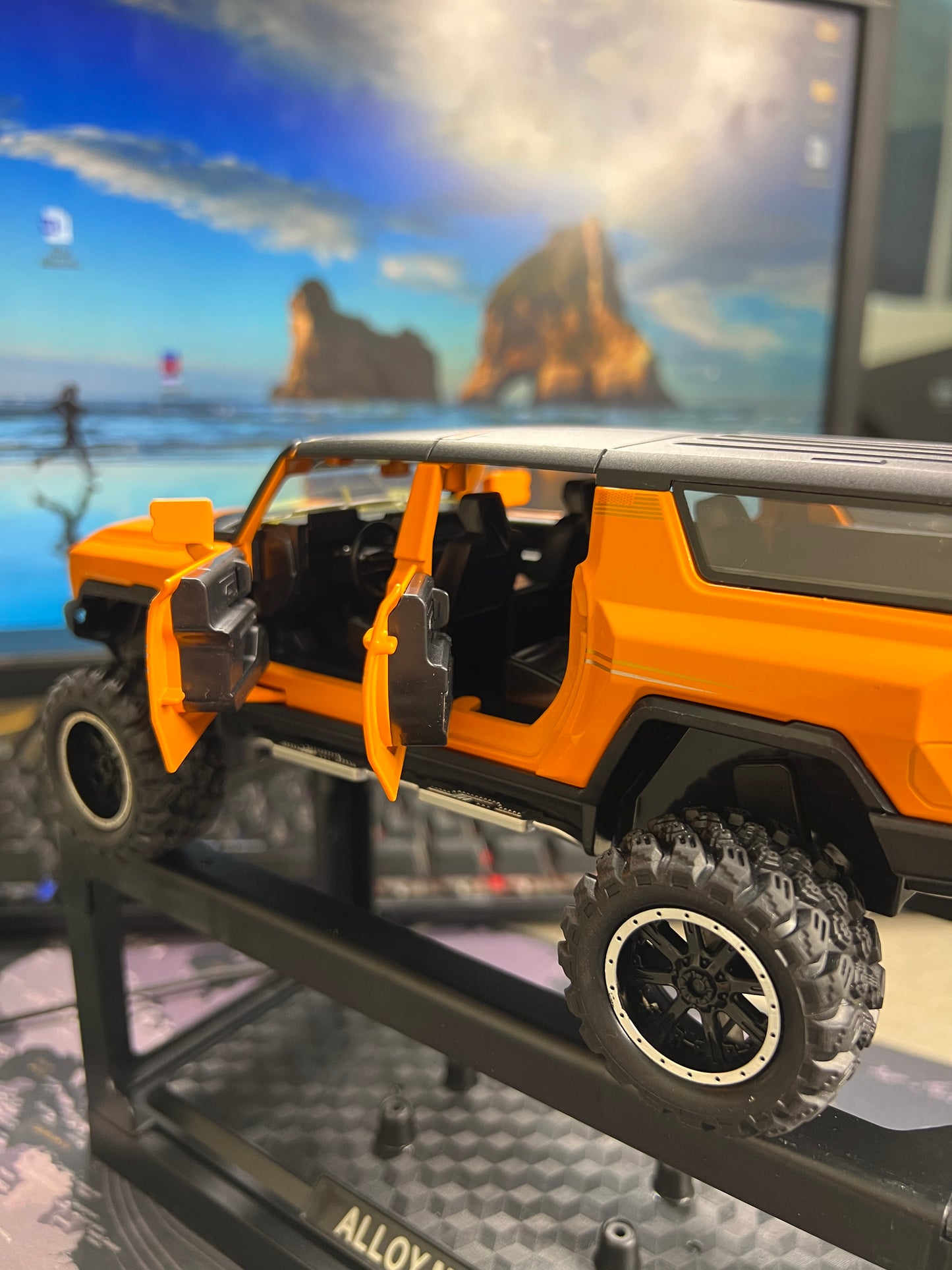 1:24 HUMMER EV Car Alloy Model Diecasts Metal Off-road Vehicles