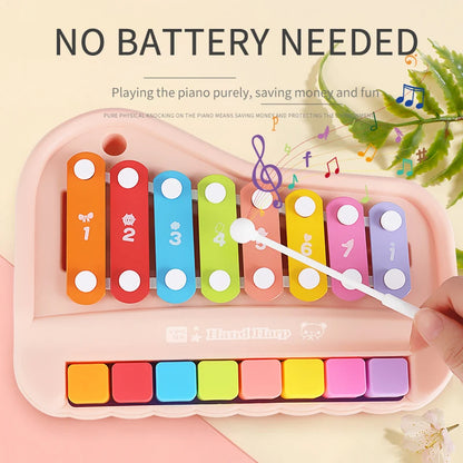 Children's Puzzle Early Education Eight Tone Hands On Piano Toy