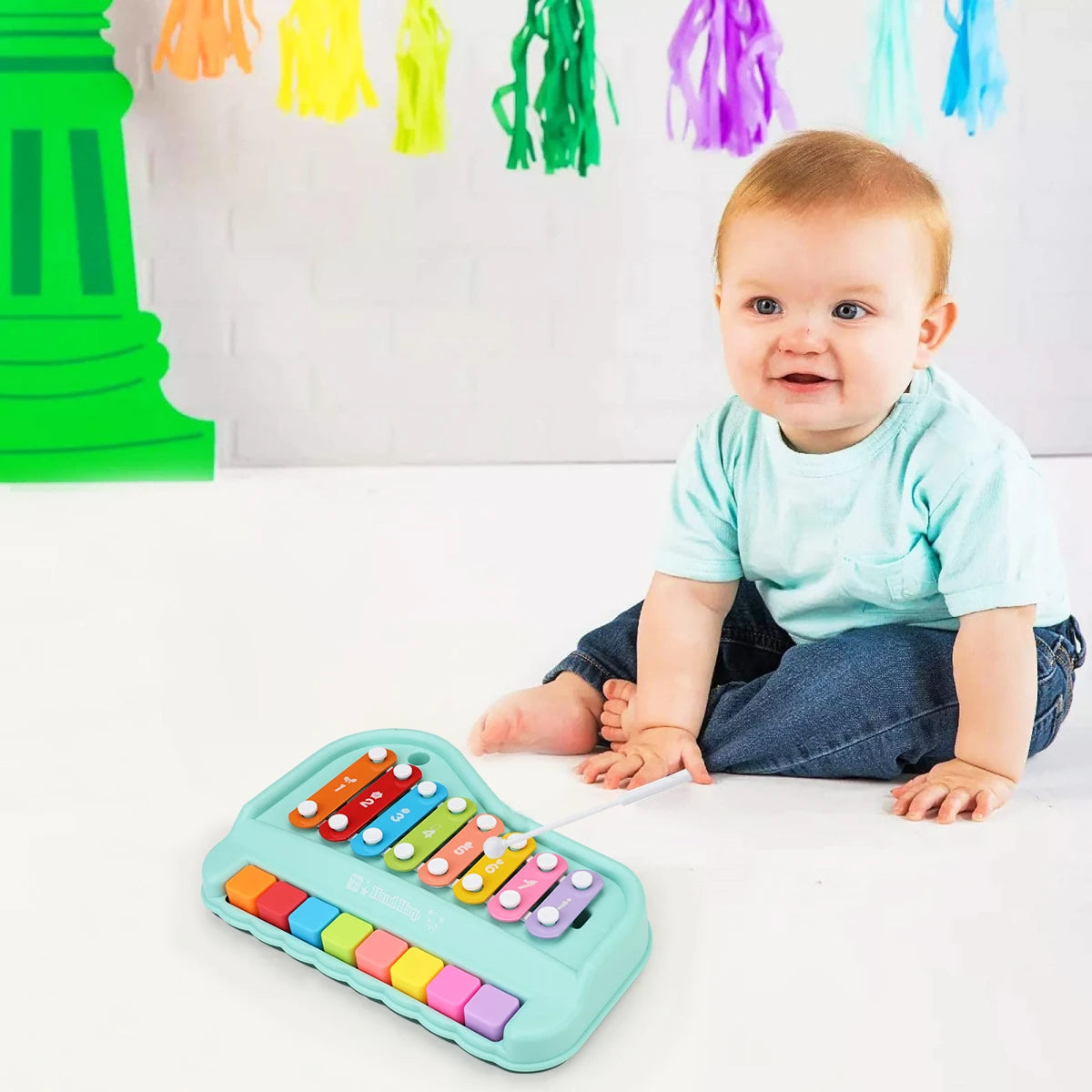 Children's Puzzle Early Education Eight Tone Hands On Piano Toy